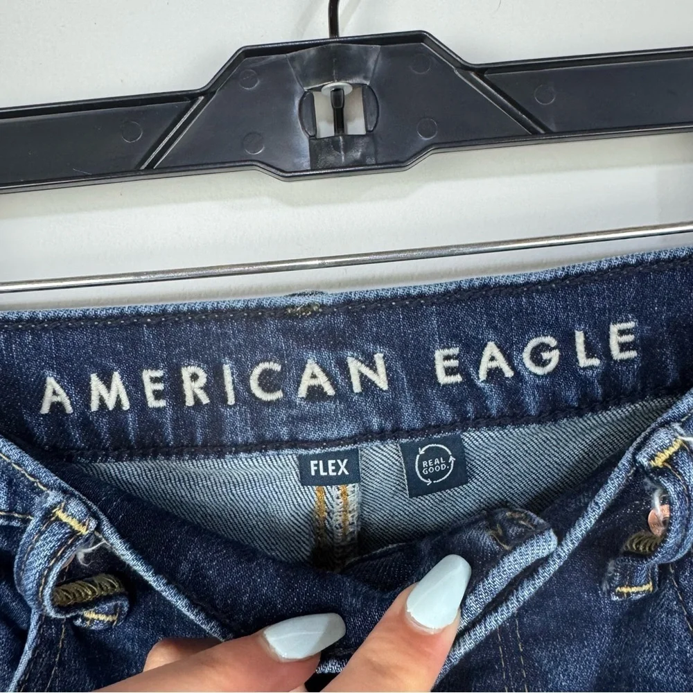 American Eagle Relaxed Straight Dark Wash Denim Casual Jeans size 30x32